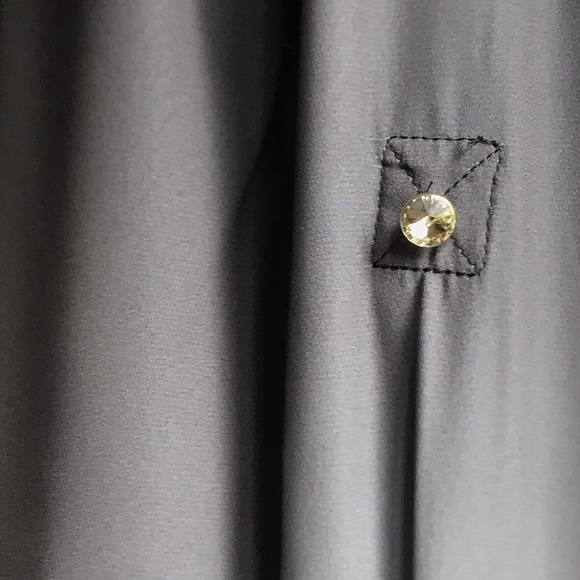 Ombré black grey and white button up shirt - Picture 5 of 8